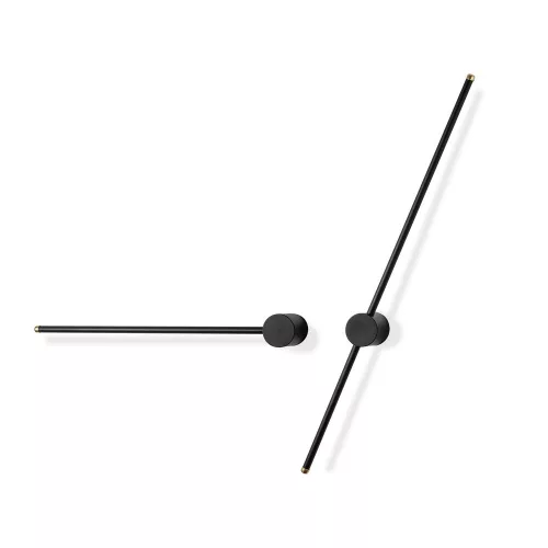 Stylish black wall lamp, metal housing, 91x10x7 cm and 62x10x7 cm | LED 13W and 8W, 3000K | Durable metal base, IP20 rated | Perfect for modern living rooms, bedrooms and hallways
