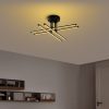 Elegant Black Chandelier, Metal Body, 61 x 22 x 61 cm | SMD LED 28W 3000K | Stylish Lighting Fixture for Modern Home Decor | Durable Metal Base Plate, IP20 Rated, Perfect for Living Room & Dining Areas