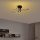 Elegant Black Chandelier, Metal Body, 61 x 22 x 61 cm | SMD LED 28W 3000K | Stylish Lighting Fixture for Modern Home Decor | Durable Metal Base Plate, IP20 Rated, Perfect for Living Room & Dining Areas