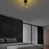 Elegant Black Chandelier, Metal Body, 61 x 22 x 61 cm | SMD LED 28W 3000K | Stylish Lighting Fixture for Modern Home Decor | Durable Metal Base Plate, IP20 Rated, Perfect for Living Room & Dining Areas