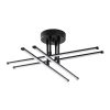 Elegant Black Chandelier, Metal Body, 61 x 22 x 61 cm | SMD LED 28W 3000K | Stylish Lighting Fixture for Modern Home Decor | Durable Metal Base Plate, IP20 Rated, Perfect for Living Room & Dining Areas