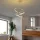 Elegant gold chandelier, metal body, 50 cm width x 80 cm height x 50 cm depth | SMD LED 28W 3000K | Stylish light fixture for modern interior design, IP20 rating, perfect for living room and dining room