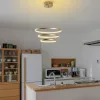 Elegant gold chandelier, metal body, 50 cm width x 80 cm height x 50 cm depth | SMD LED 28W 3000K | Stylish light fixture for modern interior design, IP20 rating, perfect for living room and dining room