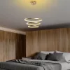 Elegant gold chandelier, metal body, 50 cm width x 80 cm height x 50 cm depth | SMD LED 28W 3000K | Stylish light fixture for modern interior design, IP20 rating, perfect for living room and dining room