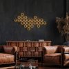 Modern Black Wall Lamp, MDF Body, 60 x 12 x 33 cm, E27 Socket (Max 40W), IP20, Pluggable, Laser-Cut Design, Stylish & Functional Lighting for Any Space