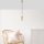 Elegant Shiny Gold Chandelier, Metal Body, 9 x 9 x 126 cm | Adjustable Height, E27 Socket, Max 40W | Perfect for Modern Home Décor, Glamorous Lighting for Living Room & Dining Spaces