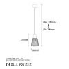 Modern Black Wall Lamp, MDF Body, 60 x 12 x 33 cm, E27 Socket (Max 40W), IP20, Pluggable, Laser-Cut Design, Stylish & Functional Lighting for Any Space