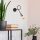 Modern Black Wall Lamp, MDF Body, 60 x 12 x 33 cm, E27 Socket (Max 40W), IP20, Pluggable, Laser-Cut Design, Stylish & Functional Lighting for Any Space