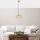 Elegant Shiny Gold Chandelier, Adjustable Height, 31 x 31 x 105 cm | Metal Body, E27 Socket, Max 40W | Perfect for Modern Living Rooms & Dining Areas, Stylish & Glamorous Design