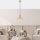 Elegant Shiny Gold Chandelier, Metal Body, Adjustable Height, 23 x 23 x 129 cm | IP20, E14 Socket (Max 40W) | Perfect for Modern Living Spaces, Glamorous Design with 90 cm Cable Length