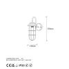 Modern Black Wall Lamp, MDF Body, 60 x 12 x 33 cm, E27 Socket (Max 40W), IP20, Pluggable, Laser-Cut Design, Stylish & Functional Lighting for Any Space