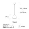 Modern Black Wall Lamp, MDF Body, 60 x 12 x 33 cm, E27 Socket (Max 40W), IP20, Pluggable, Laser-Cut Design, Stylish & Functional Lighting for Any Space