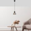 Modern Black Wall Lamp, MDF Body, 60 x 12 x 33 cm, E27 Socket (Max 40W), IP20, Pluggable, Laser-Cut Design, Stylish & Functional Lighting for Any Space