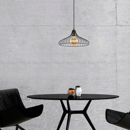 Modern Black Wall Lamp, MDF Body, 60 x 12 x 33 cm, E27 Socket (Max 40W), IP20, Pluggable, Laser-Cut Design, Stylish & Functional Lighting for Any Space