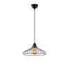 Modern Black Wall Lamp, MDF Body, 60 x 12 x 33 cm, E27 Socket (Max 40W), IP20, Pluggable, Laser-Cut Design, Stylish & Functional Lighting for Any Space