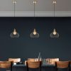 Elegant Shiny Gold Chandelier, Metal Body, Adjustable Height, 22 x 22 x 120 cm | E27 Socket, Max 40W, IP20 | Perfect for Modern Home Décor, Glamorous Lighting for Living Room & Dining Areas