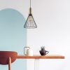 Modern Black Wall Lamp, MDF Body, 60 x 12 x 33 cm, E27 Socket (Max 40W), IP20, Pluggable, Laser-Cut Design, Stylish & Functional Lighting for Any Space