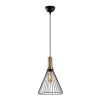 Modern Black Wall Lamp, MDF Body, 60 x 12 x 33 cm, E27 Socket (Max 40W), IP20, Pluggable, Laser-Cut Design, Stylish & Functional Lighting for Any Space