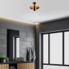 Modern Black Wall Lamp, MDF Body, 60 x 12 x 33 cm, E27 Socket (Max 40W), IP20, Pluggable, Laser-Cut Design, Stylish & Functional Lighting for Any Space