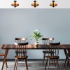 Modern Black Wall Lamp, MDF Body, 60 x 12 x 33 cm, E27 Socket (Max 40W), IP20, Pluggable, Laser-Cut Design, Stylish & Functional Lighting for Any Space