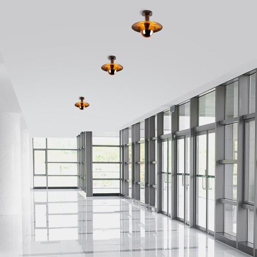 Elegant copper chandelier, metal body, 28 cm diameter x 26 cm height | IP20 rating, 1 x G9 socket (max. 10 W) | Stylish lighting fixture for modern home furnishings and dining rooms, durable and elegant design