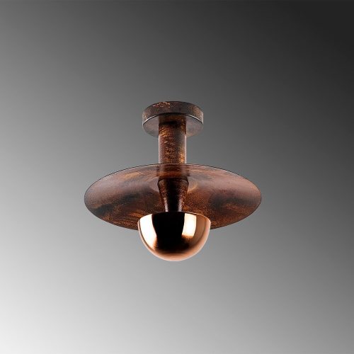Elegant copper chandelier, metal body, 28 cm diameter x 26 cm height | IP20 rating, 1 x G9 socket (max. 10 W) | Stylish lighting fixture for modern home furnishings and dining rooms, durable and elegant design