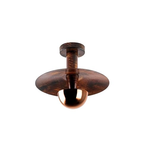 Elegant copper chandelier, metal body, 28 cm diameter x 26 cm height | IP20 rating, 1 x G9 socket (max. 10 W) | Stylish lighting fixture for modern home furnishings and dining rooms, durable and elegant design
