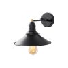 Modern Black Wall Lamp, MDF Body, 60 x 12 x 33 cm, E27 Socket (Max 40W), IP20, Pluggable, Laser-Cut Design, Stylish & Functional Lighting for Any Space