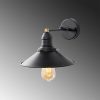 Modern Black Wall Lamp, MDF Body, 60 x 12 x 33 cm, E27 Socket (Max 40W), IP20, Pluggable, Laser-Cut Design, Stylish & Functional Lighting for Any Space