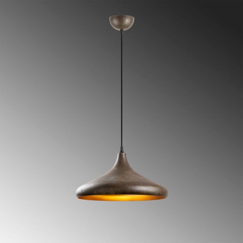 Modern industrial chandelier, patina coating, 35 x 35 x 114 cm | Metal housing, adjustable height, E27 socket (max. 40 W) | Perfect for Scandinavian and modern decor, stylish lighting for home and office use