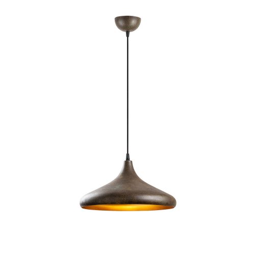 Modern industrial chandelier, patina coating, 35 x 35 x 114 cm | Metal housing, adjustable height, E27 socket (max. 40 W) | Perfect for Scandinavian and modern decor, stylish lighting for home and office use