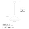 Modern Black Wall Lamp, MDF Body, 60 x 12 x 33 cm, E27 Socket (Max 40W), IP20, Pluggable, Laser-Cut Design, Stylish & Functional Lighting for Any Space