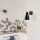 Modern Black Wall Lamp, MDF Body, 60 x 12 x 33 cm, E27 Socket (Max 40W), IP20, Pluggable, Laser-Cut Design, Stylish & Functional Lighting for Any Space