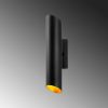 Modern Black Wall Lamp, MDF Body, 60 x 12 x 33 cm, E27 Socket (Max 40W), IP20, Pluggable, Laser-Cut Design, Stylish & Functional Lighting for Any Space
