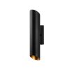 Modern Black Wall Lamp, MDF Body, 60 x 12 x 33 cm, E27 Socket (Max 40W), IP20, Pluggable, Laser-Cut Design, Stylish & Functional Lighting for Any Space
