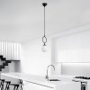 Modern Black Wall Lamp, MDF Body, 60 x 12 x 33 cm, E27 Socket (Max 40W), IP20, Pluggable, Laser-Cut Design, Stylish & Functional Lighting for Any Space