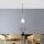 Elegant White Chandelier, Metal Body, 15 cm Width, Adjustable Height (41-127 cm), IP20, E14 Socket (Max 40W), 90 cm Cable Length, Perfect for Modern Living Spaces & Dining Areas, Stylish & Functional Design.