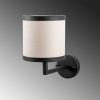 Modern Black Wall Lamp, MDF Body, 60 x 12 x 33 cm, E27 Socket (Max 40W), IP20, Pluggable, Laser-Cut Design, Stylish & Functional Lighting for Any Space