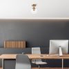 Modern Black Wall Lamp, MDF Body, 60 x 12 x 33 cm, E27 Socket (Max 40W), IP20, Pluggable, Laser-Cut Design, Stylish & Functional Lighting for Any Space