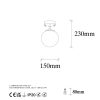 Modern Black Wall Lamp, MDF Body, 60 x 12 x 33 cm, E27 Socket (Max 40W), IP20, Pluggable, Laser-Cut Design, Stylish & Functional Lighting for Any Space