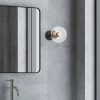 Modern Black Wall Lamp, MDF Body, 60 x 12 x 33 cm, E27 Socket (Max 40W), IP20, Pluggable, Laser-Cut Design, Stylish & Functional Lighting for Any Space