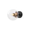 Modern Black Wall Lamp, MDF Body, 60 x 12 x 33 cm, E27 Socket (Max 40W), IP20, Pluggable, Laser-Cut Design, Stylish & Functional Lighting for Any Space