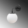 Modern Black Wall Lamp, MDF Body, 60 x 12 x 33 cm, E27 Socket (Max 40W), IP20, Pluggable, Laser-Cut Design, Stylish & Functional Lighting for Any Space