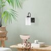 Modern Black Wall Lamp, MDF Body, 60 x 12 x 33 cm, E27 Socket (Max 40W), IP20, Pluggable, Laser-Cut Design, Stylish & Functional Lighting for Any Space