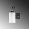 Modern Black Wall Lamp, MDF Body, 60 x 12 x 33 cm, E27 Socket (Max 40W), IP20, Pluggable, Laser-Cut Design, Stylish & Functional Lighting for Any Space