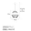 Modern Black Wall Lamp, MDF Body, 60 x 12 x 33 cm, E27 Socket (Max 40W), IP20, Pluggable, Laser-Cut Design, Stylish & Functional Lighting for Any Space