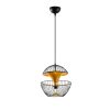 Modern Black Wall Lamp, MDF Body, 60 x 12 x 33 cm, E27 Socket (Max 40W), IP20, Pluggable, Laser-Cut Design, Stylish & Functional Lighting for Any Space