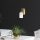 Elegant Gold Wall Lamp, Metal Body with Glass Cap, 10 x 21 x 28 cm | IP20, E27 Socket (Max 40W) | Perfect for Glam, Hotel & Scandinavian Decor | Stylish Lighting for Modern Spaces