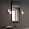 Modern Black Wall Lamp, MDF Body, 60 x 12 x 33 cm, E27 Socket (Max 40W), IP20, Pluggable, Laser-Cut Design, Stylish & Functional Lighting for Any Space