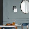 Modern Black Wall Lamp, MDF Body, 60 x 12 x 33 cm, E27 Socket (Max 40W), IP20, Pluggable, Laser-Cut Design, Stylish & Functional Lighting for Any Space